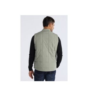 adidas Men's Sage Green Quilted Vest